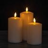 Bougies en cire véritable avec télécommande