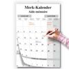 Calendrier aide-mémoire 