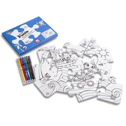 Puzzle bemalbar Piraten
