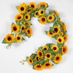 Guirlande de tournesols, 176 cm