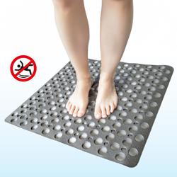 Tapis de douche antidérapant gris