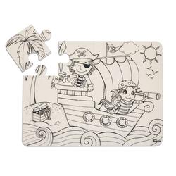 Puzzle bemalbar Piraten