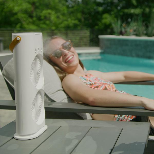 Livington AquaBreeze Ventilateur à double brumisation