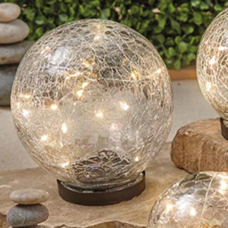 Solar-Leuchte Crackle Ball