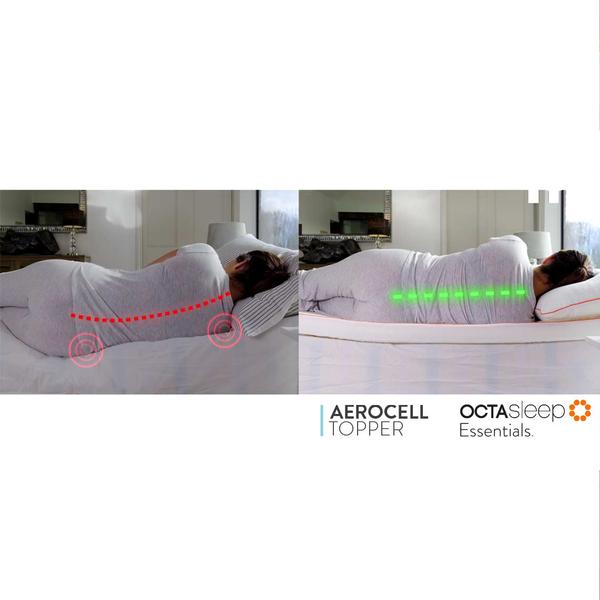 OCTAsleep Essentials Aerocell Topper 80x200cm