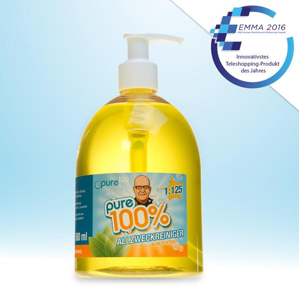Pure100 Haushaltsreiniger inkl. 6tlg.-Reinigungssystem