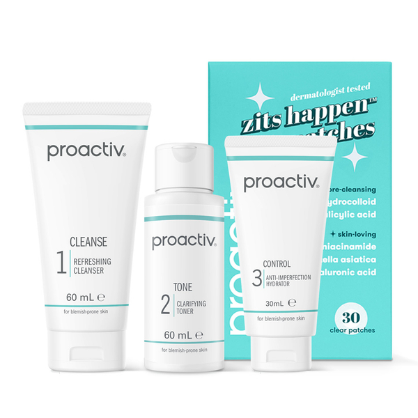 Proactiv Solution 30 jours de routine 150 ml + 30 patchs Zits Happen