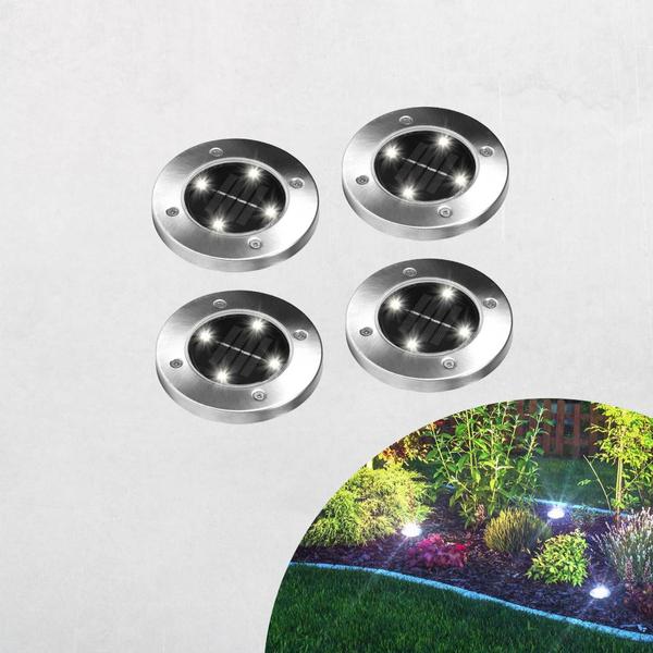 Disk Lights Solarleuchte 4er Set / 4er Set