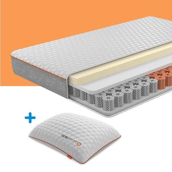 OCTAsleep Smart Deluxe Matratze + Smart Kissen 80x200cm